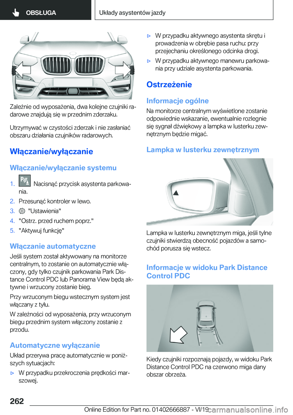 BMW X4 M 2020  Instrukcja obsługi (in Polish) �Z�a�l�e9�n�i�e��o�d��w�y�p�o�s�a9�e�n�i�a�,��d�w�a��k�o�l�e�j�n�e��c�z�u�j�n�i�k�i��r�aj
�d�a�r�o�w�e��z�n�a�j�d�u�j�