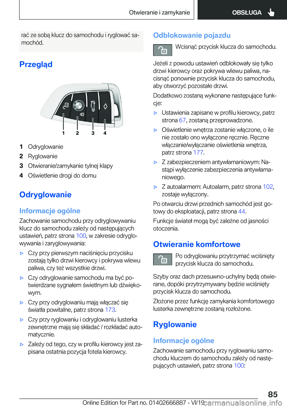 BMW X4 M 2020  Instrukcja obsługi (in Polish) �r�a�