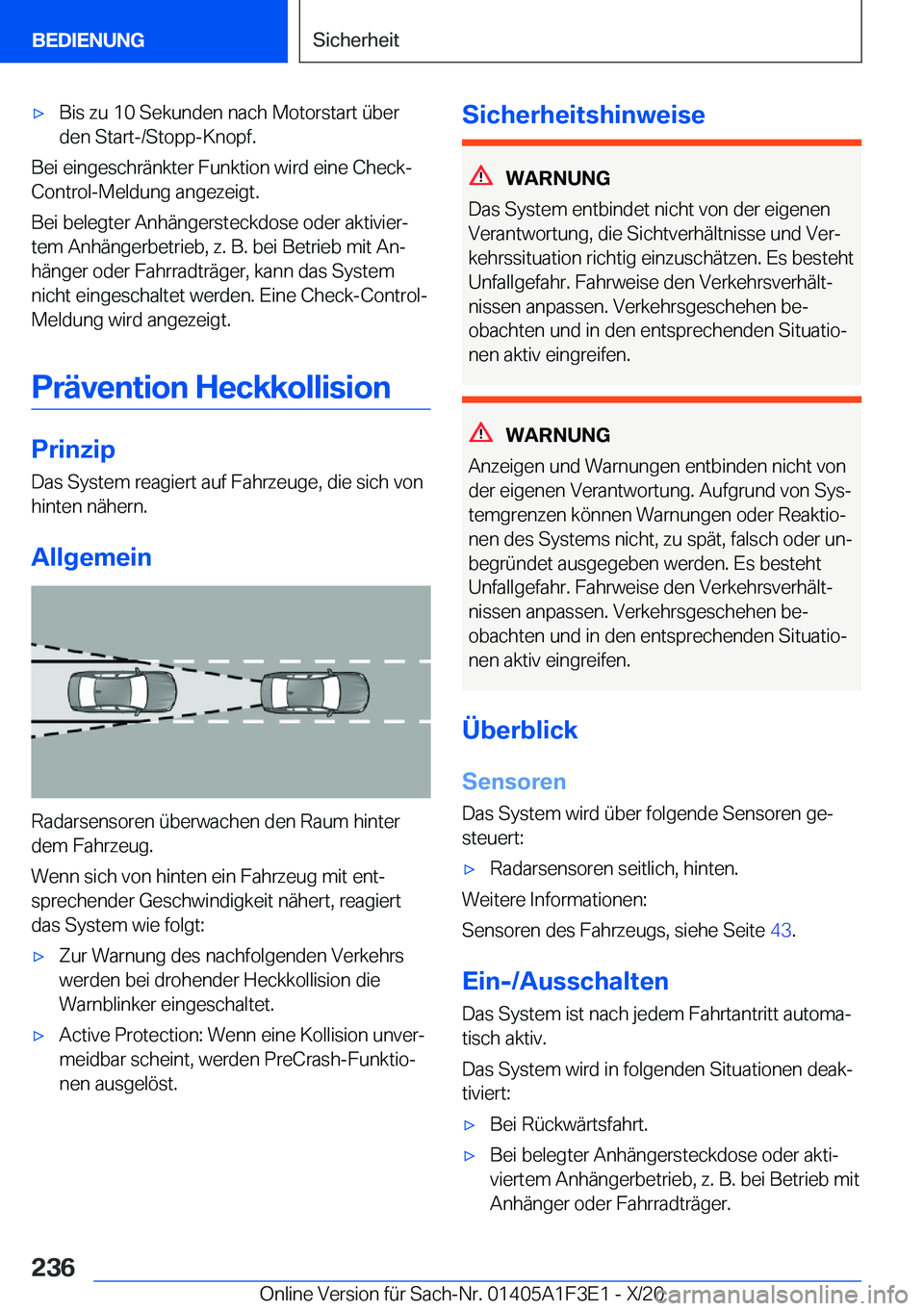 BMW X5 2021  Betriebsanleitungen (in German) x�B�i�s��z�u��1�0��S�e�k�u�n�d�e�n��n�a�c�h��M�o�t�o�r�s�t�a�r�t��