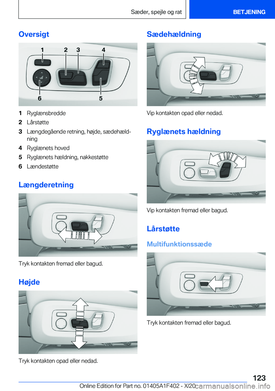 BMW X5 2021  InstruktionsbØger (in Danish) �O�v�e�r�s�i�g�t�1�R�y�g�l�æ�n�s�b�r�e�d�d�e�2�L�å�r�s�t�