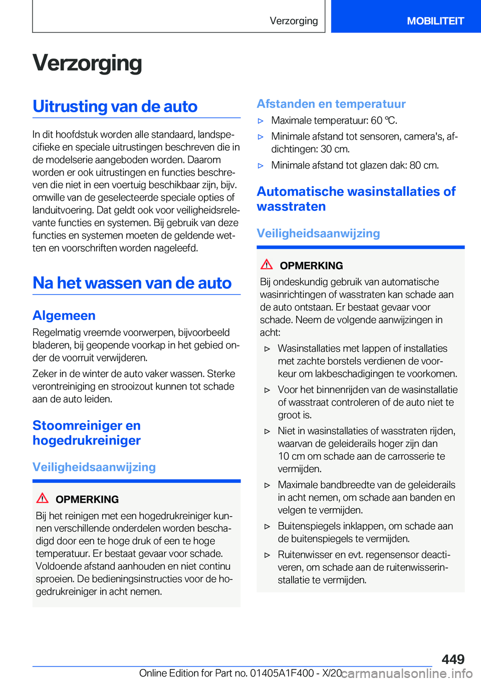 BMW X5 2021  Instructieboekjes (in Dutch) �V�e�r�z�o�r�g�i�n�g�U�i�t�r�u�s�t�i�n�g��v�a�n��d�e��a�u�t�o
�I�n��d�i�t��h�o�o�f�d�s�t�u�k��w�o�r�d�e�n��a�l�l�e��s�t�a�n�d�a�a�r�d�,��l�a�n�d�s�p�ej�c�i�f�i�e�k�e��e�n��s�p�e�c�i�a�l�e�