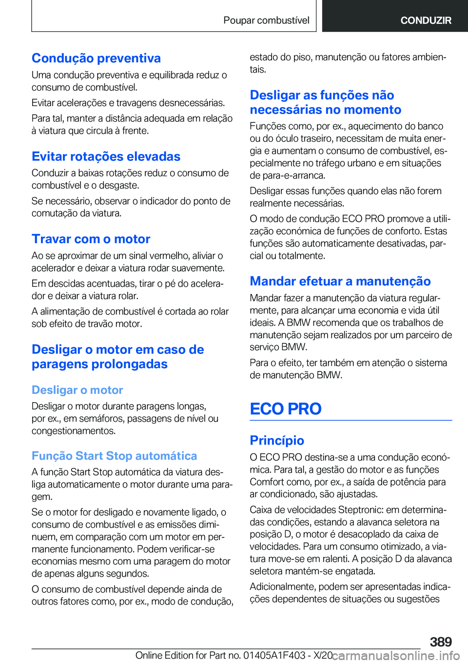 BMW X5 2021  Manual do condutor (in Portuguese) �C�o�n�d�u�