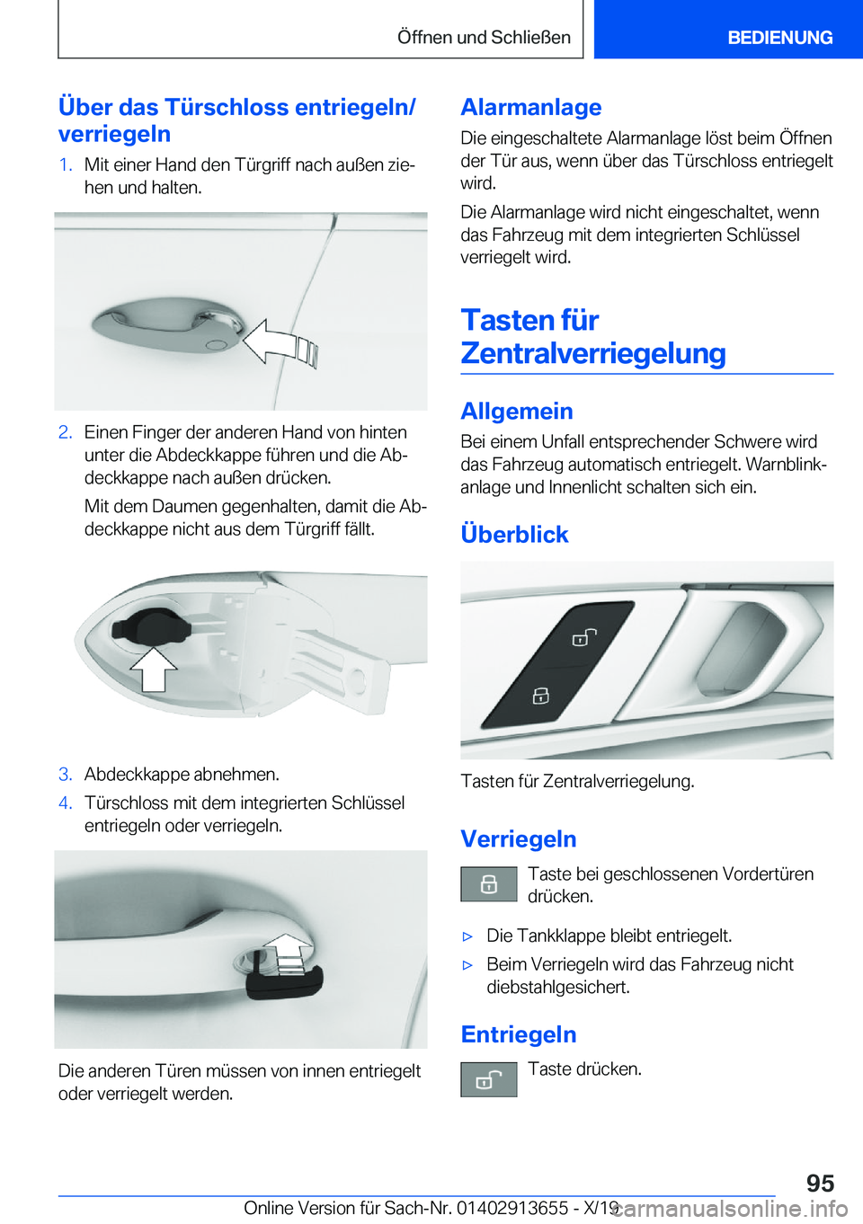 BMW X5 2020  Betriebsanleitungen (in German) �