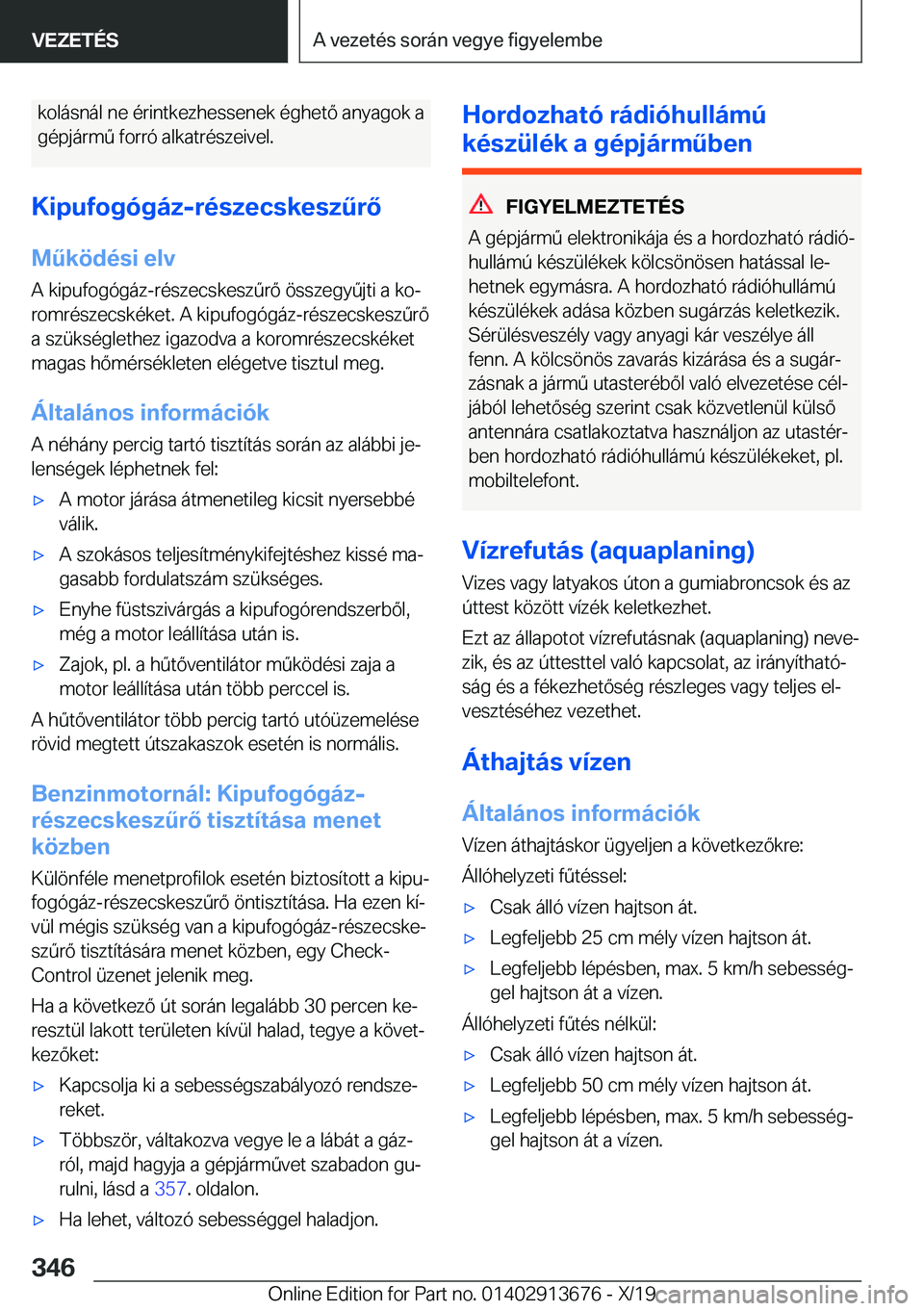 BMW X5 2020  Kezelési útmutató (in Hungarian) �k�o�l�