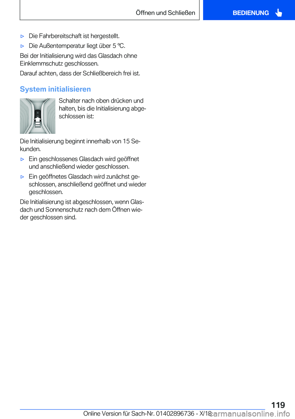 BMW X5 2019  Betriebsanleitungen (in German) x�D�i�e��F�a�h�r�b�e�r�e�i�t�s�c�h�a�f�t��i�s�t��h�e�r�g�e�s�t�e�l�l�t�.x�D�i�e��A�u�
