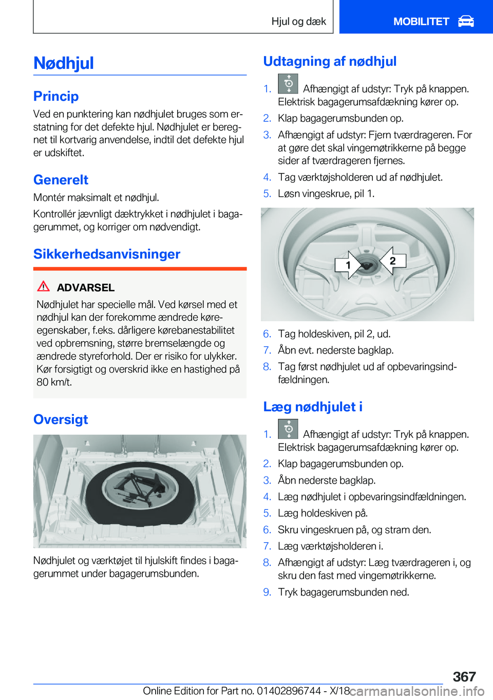 BMW X5 2019  InstruktionsbØger (in Danish) �N�