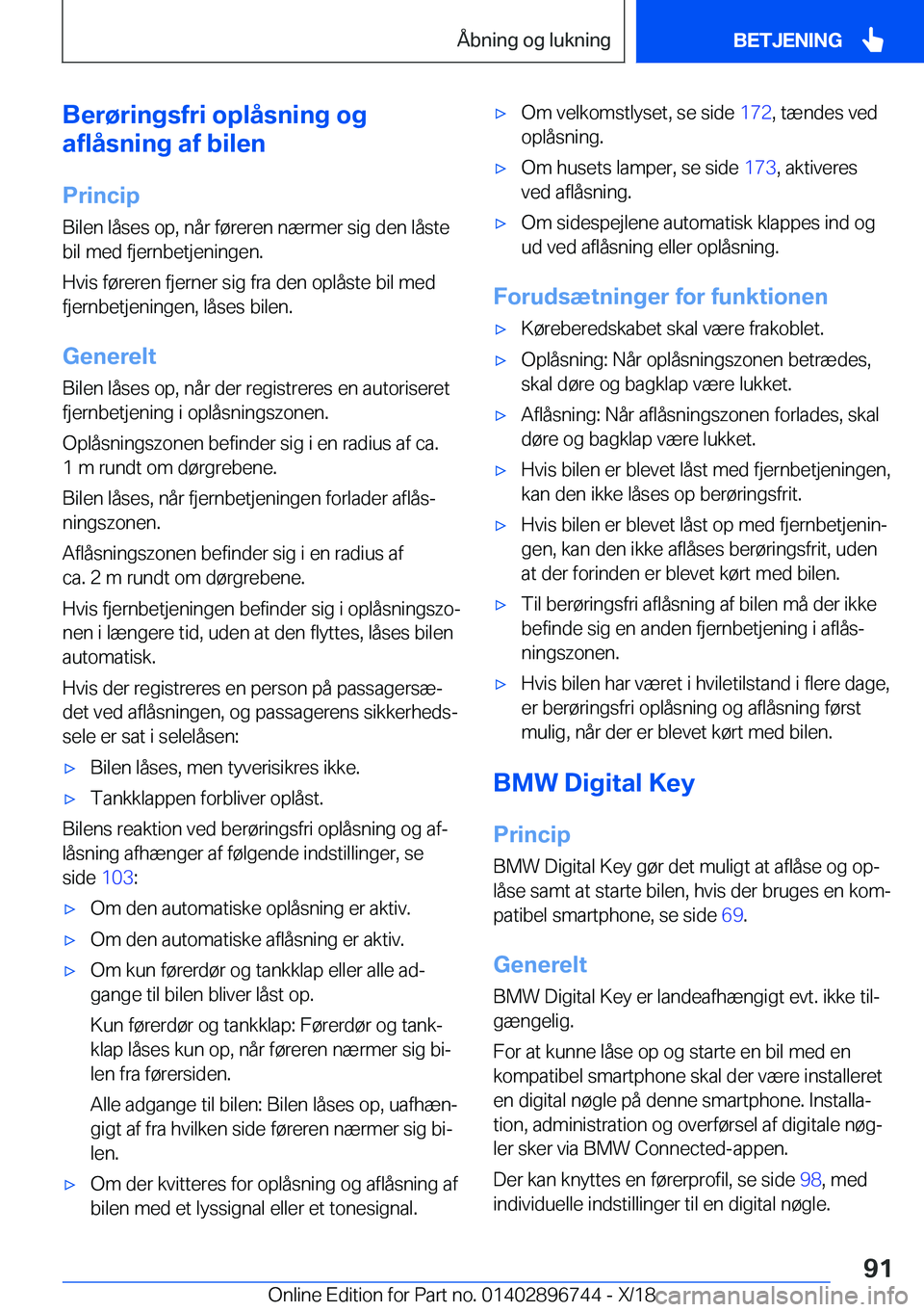 BMW X5 2019  InstruktionsbØger (in Danish) �B�e�r�
