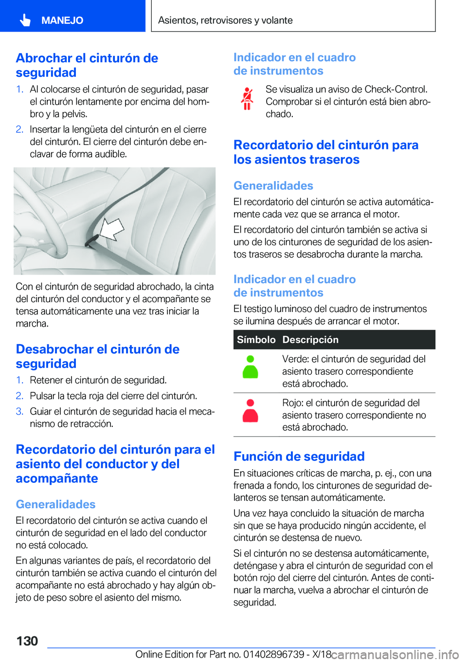 BMW X5 2019  Manuales de Empleo (in Spanish) �A�b�r�o�c�h�a�r��e�l��c�i�n�t�u�r�
