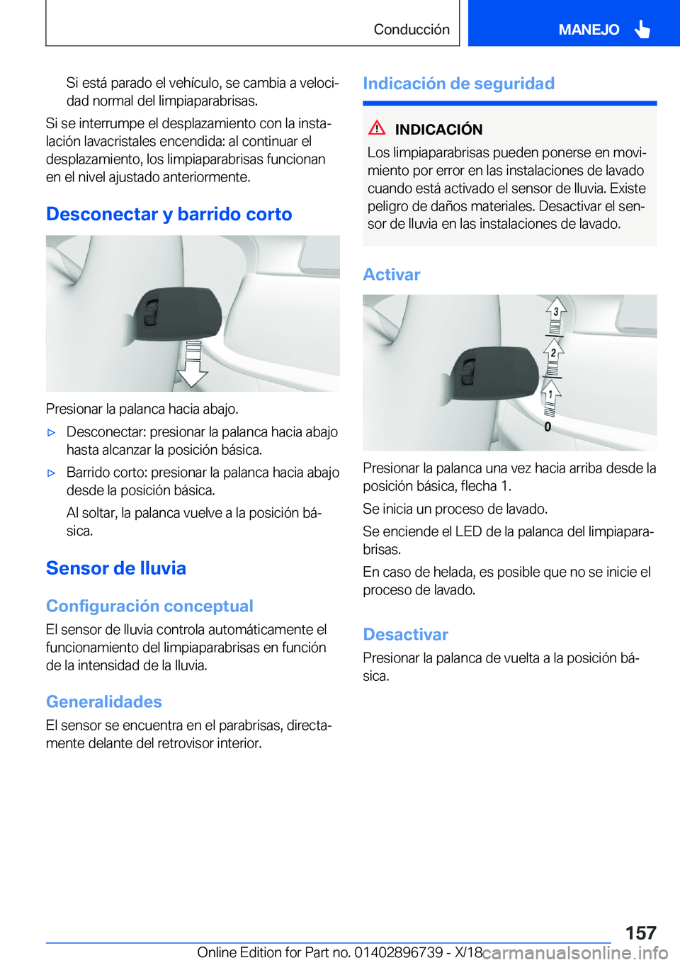 BMW X5 2019  Manuales de Empleo (in Spanish) �S�i��e�s�t�