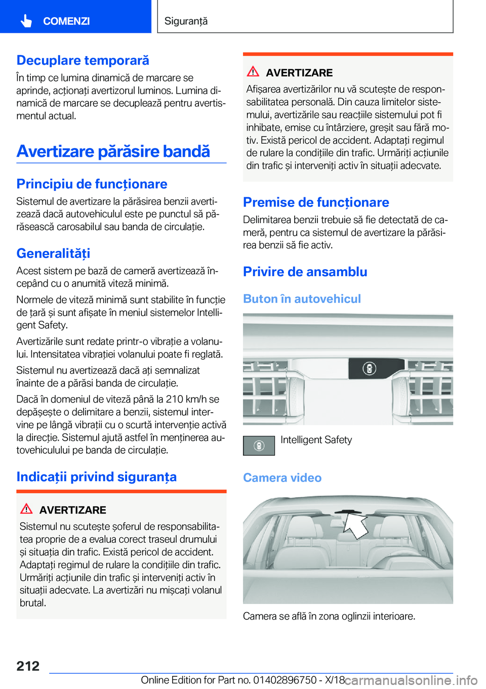 BMW X5 2019  Ghiduri De Utilizare (in Romanian) �D�e�c�u�p�l�a�r�e��t�e�m�p�o�r�a�r�