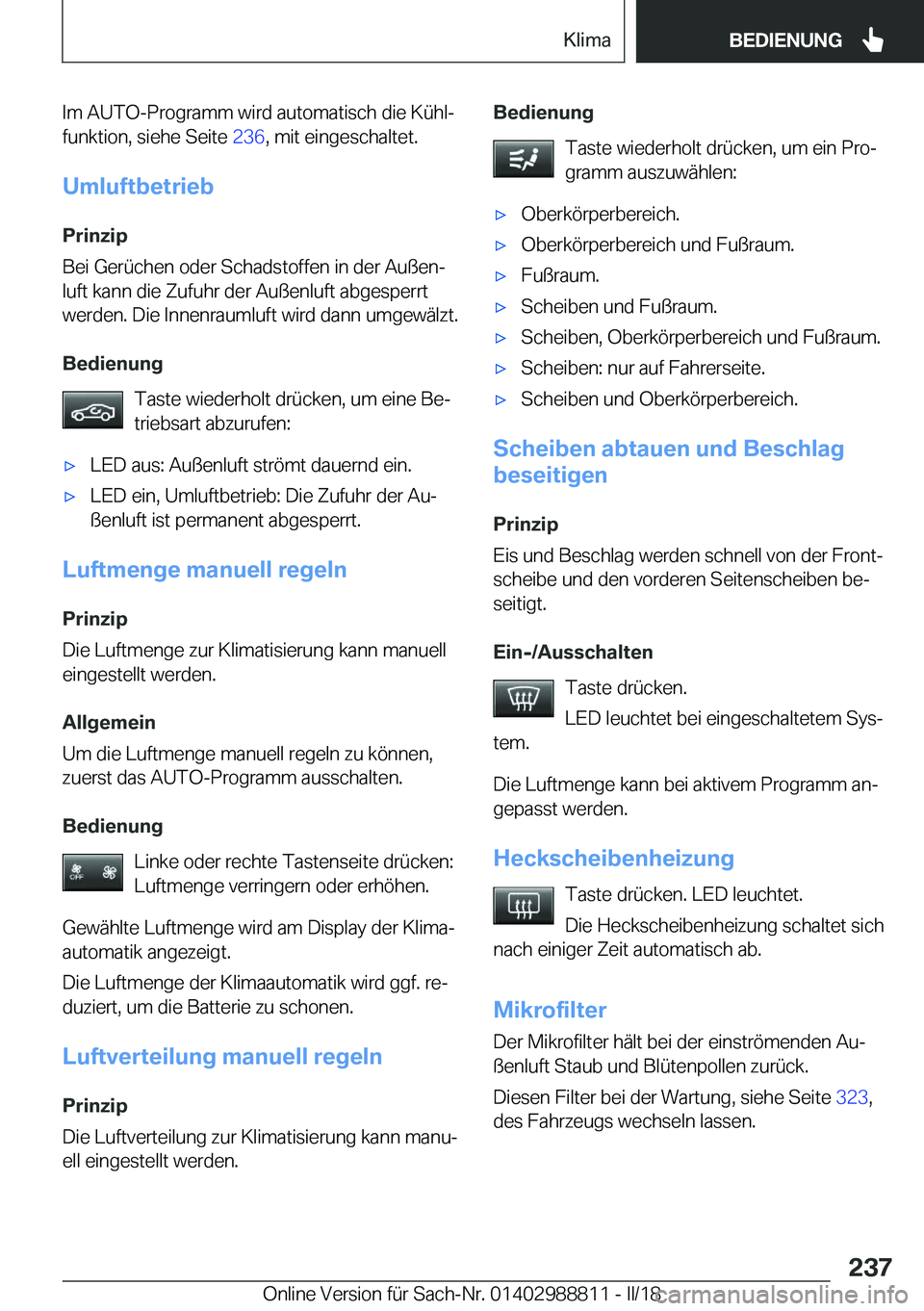 BMW X5 2018  Betriebsanleitungen (in German) �I�m� �A�U�T�O�-�P�r�o�g�r�a�m�m� �w�i�r�d� �a�u�t�o�m�a�t�i�s�c�h� �d�i�e� �K�