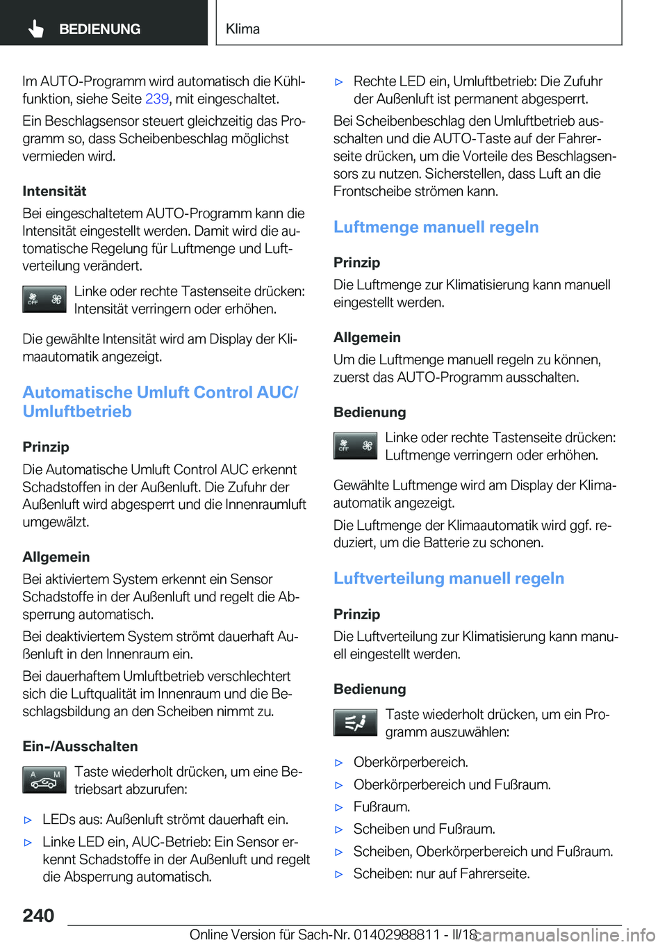 BMW X5 2018  Betriebsanleitungen (in German) �I�m� �A�U�T�O�-�P�r�o�g�r�a�m�m� �w�i�r�d� �a�u�t�o�m�a�t�i�s�c�h� �d�i�e� �K�