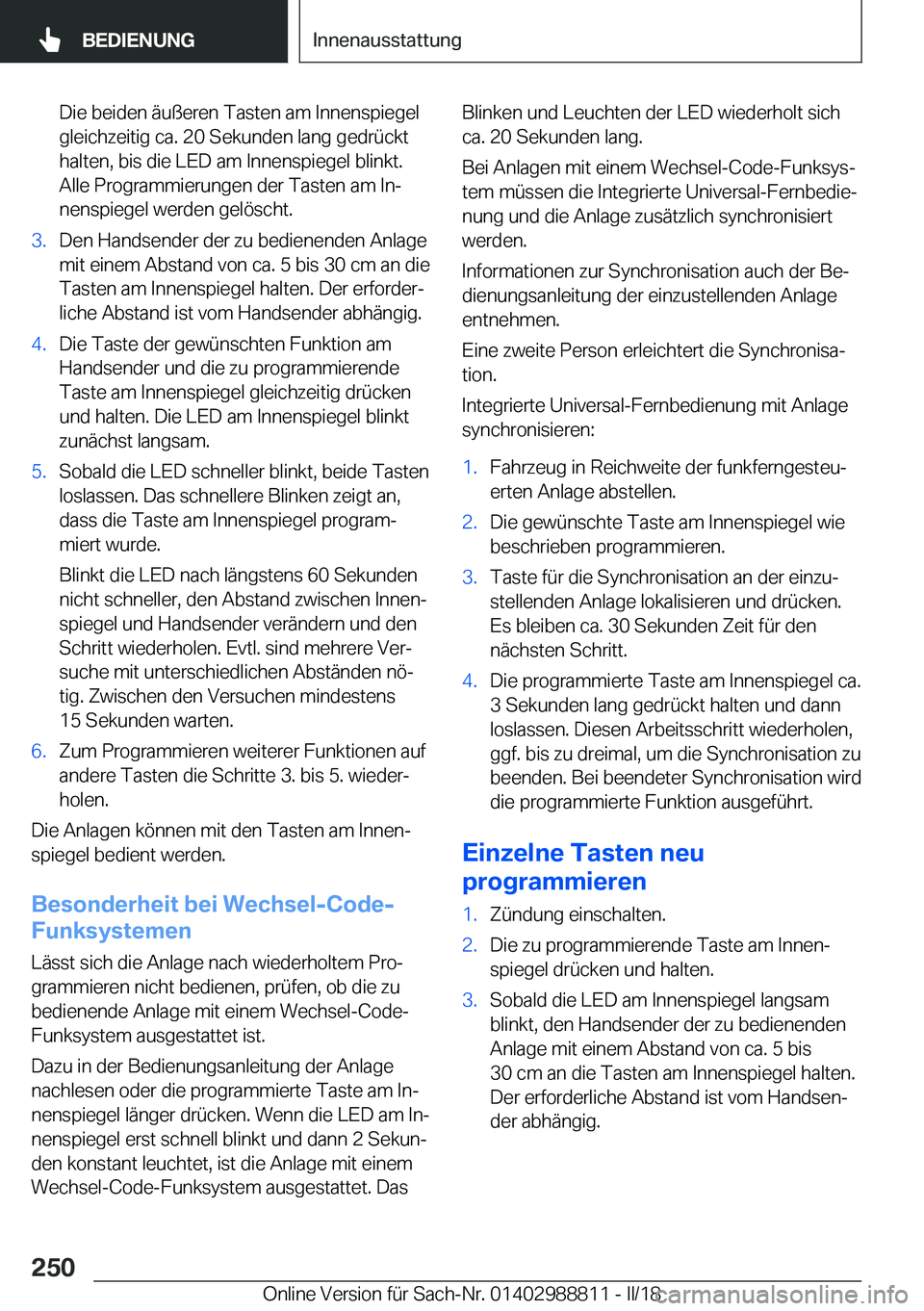 BMW X5 2018  Betriebsanleitungen (in German) �D�i�e� �b�e�i�d�e�n� �