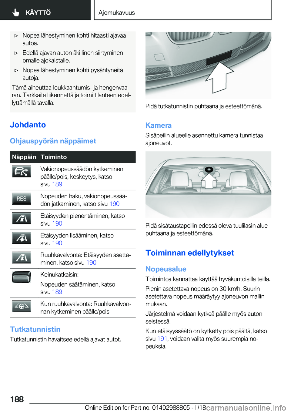 BMW X5 2018  Omistajan Käsikirja (in Finnish) 'x�N�o�p�e�a� �l�