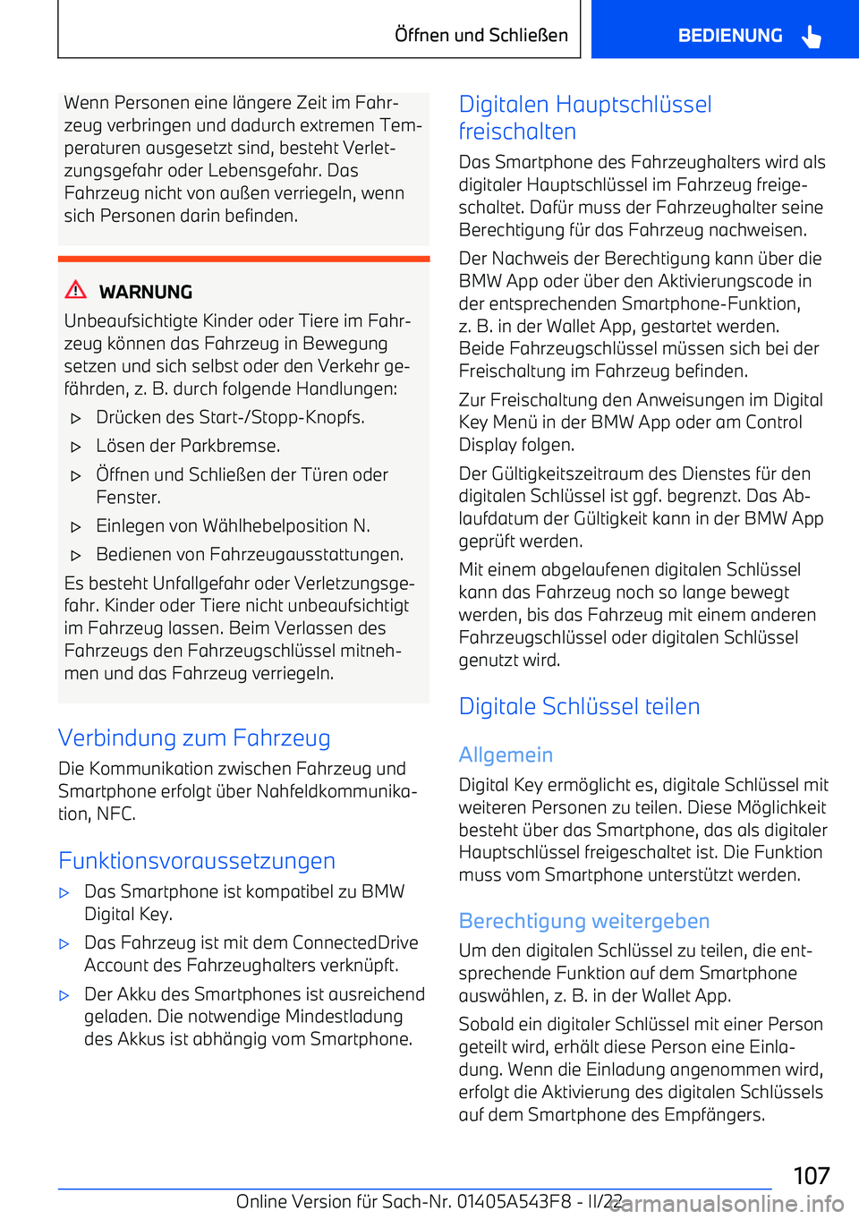 BMW X5 M 2022  Betriebsanleitungen (in German) Wenn Personen eine l