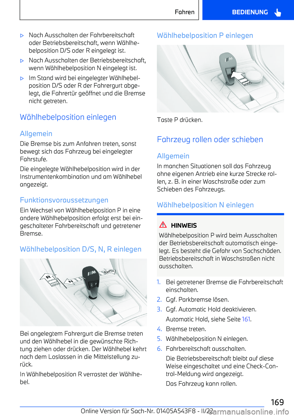 BMW X5 M 2022  Betriebsanleitungen (in German) 