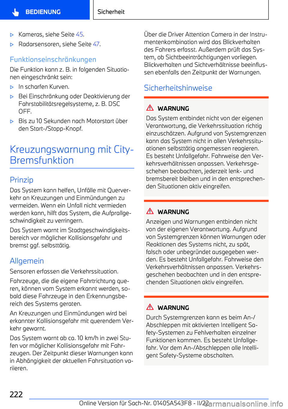 BMW X5 M 2022  Betriebsanleitungen (in German) 