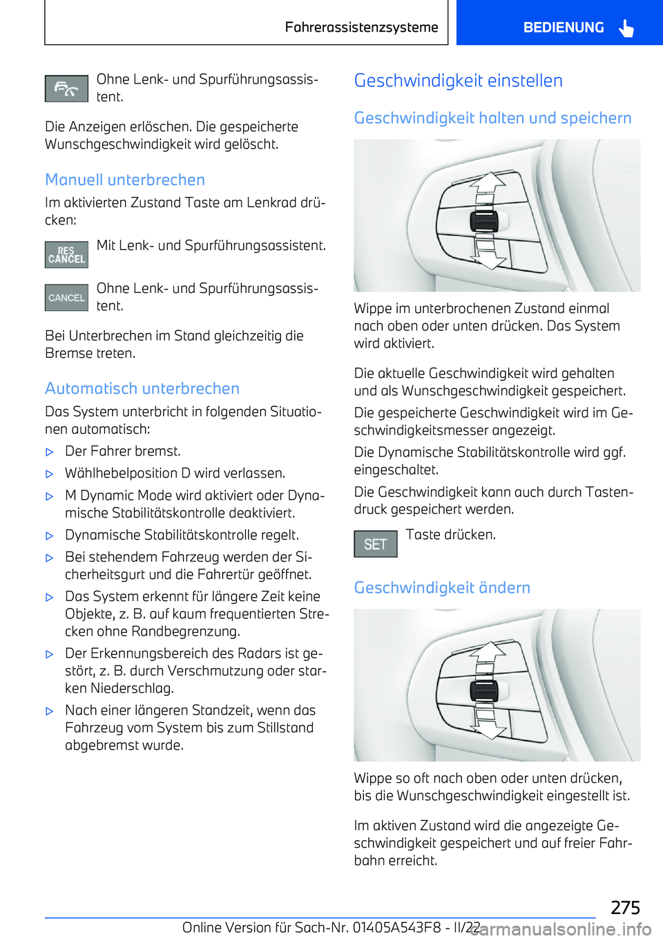 BMW X5 M 2022  Betriebsanleitungen (in German) Ohne Lenk