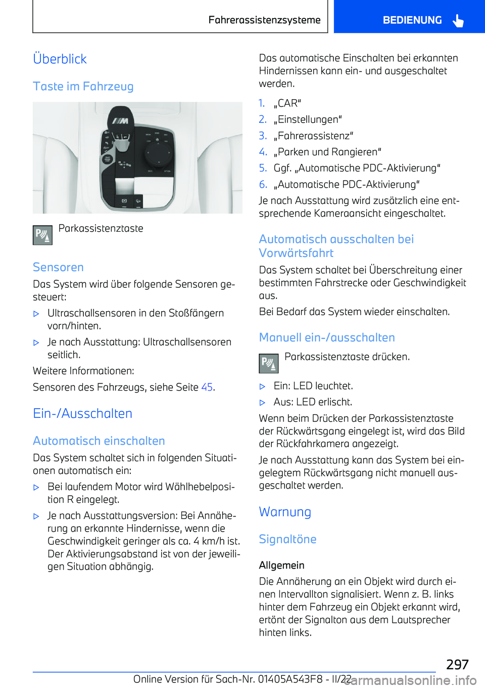 BMW X5 M 2022  Betriebsanleitungen (in German) 