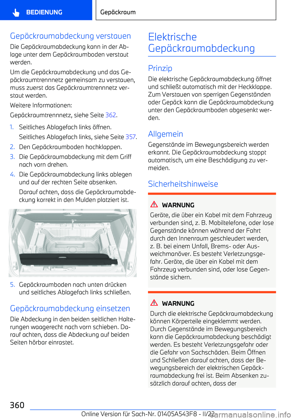 BMW X5 M 2022  Betriebsanleitungen (in German) Gep