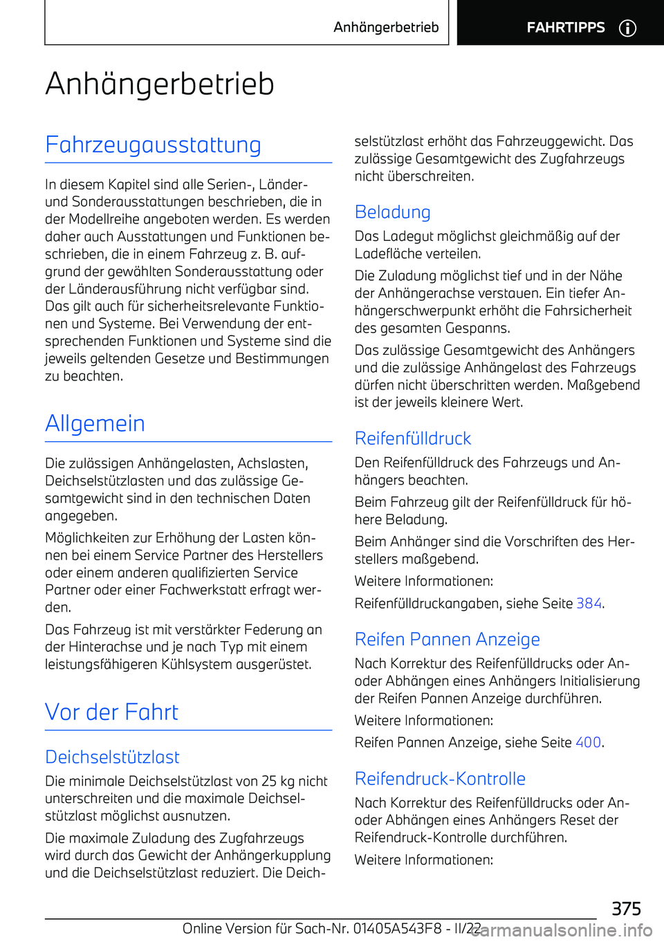 BMW X5 M 2022  Betriebsanleitungen (in German) Anh