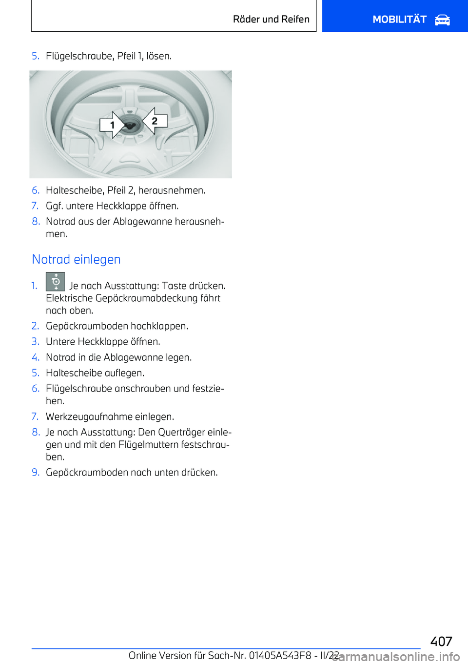 BMW X5 M 2022  Betriebsanleitungen (in German) 5.Fl
