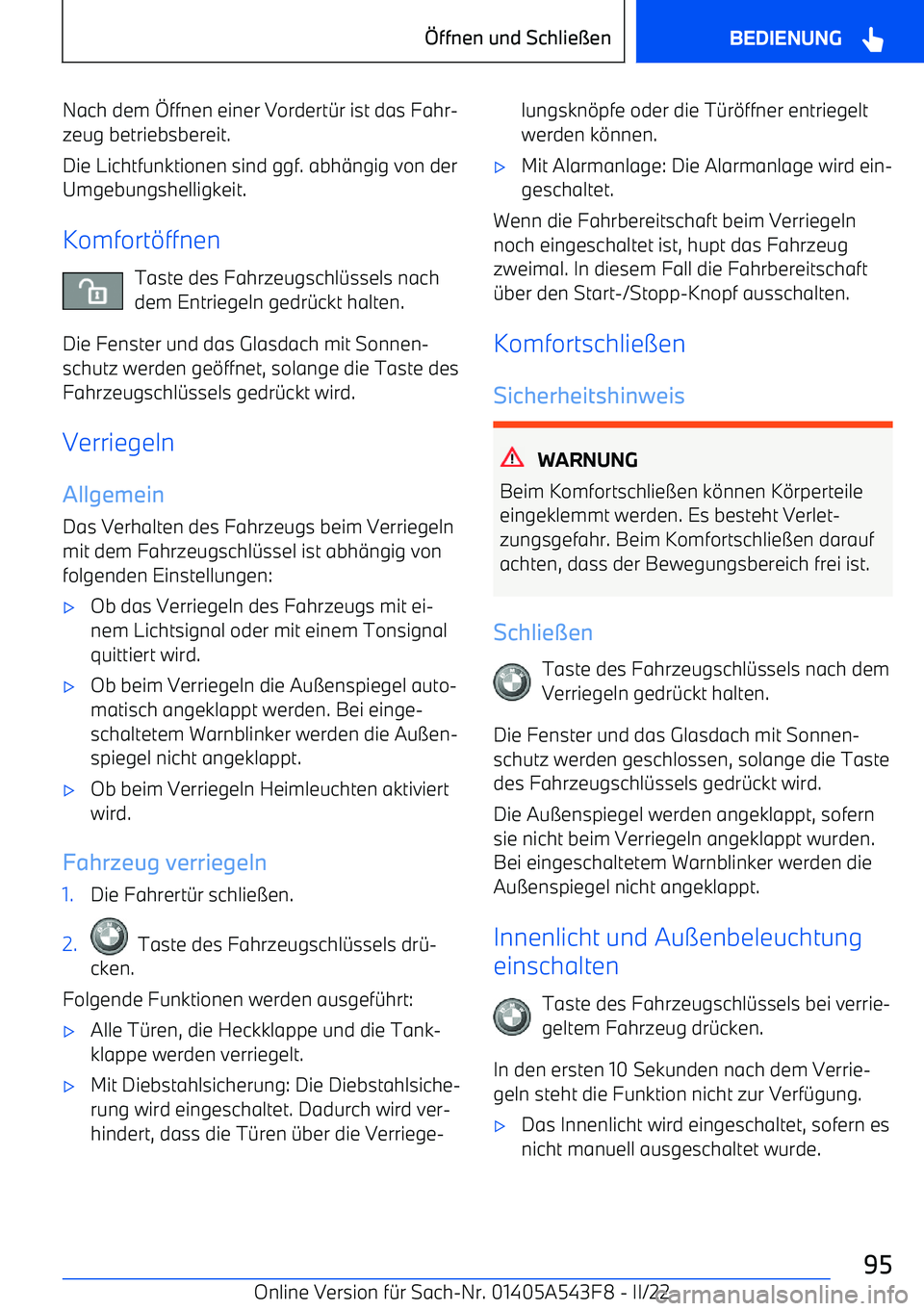 BMW X5 M 2022  Betriebsanleitungen (in German) Nach dem 