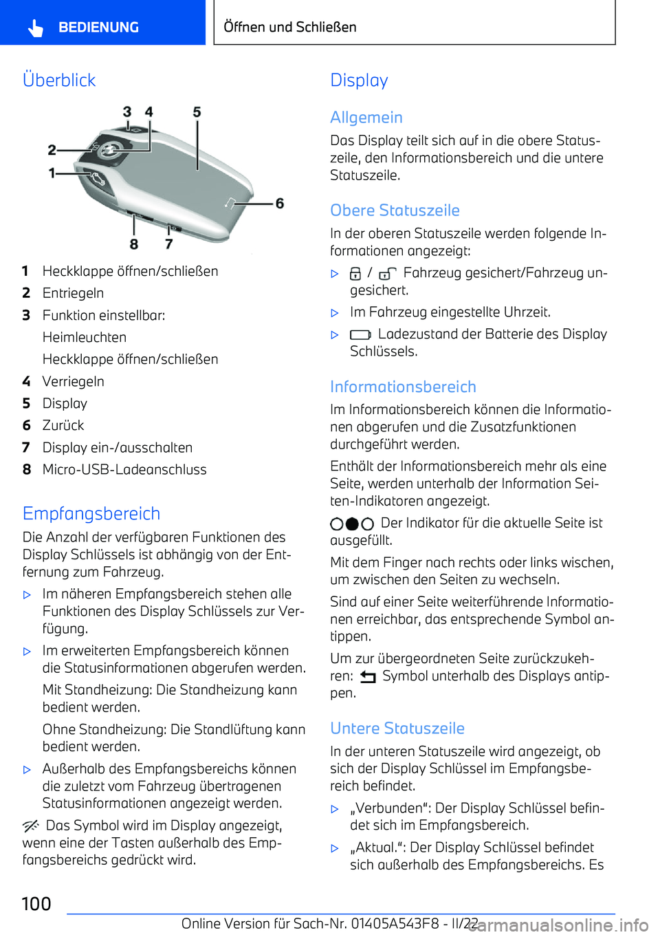 BMW X5 M 2022  Betriebsanleitungen (in German) 