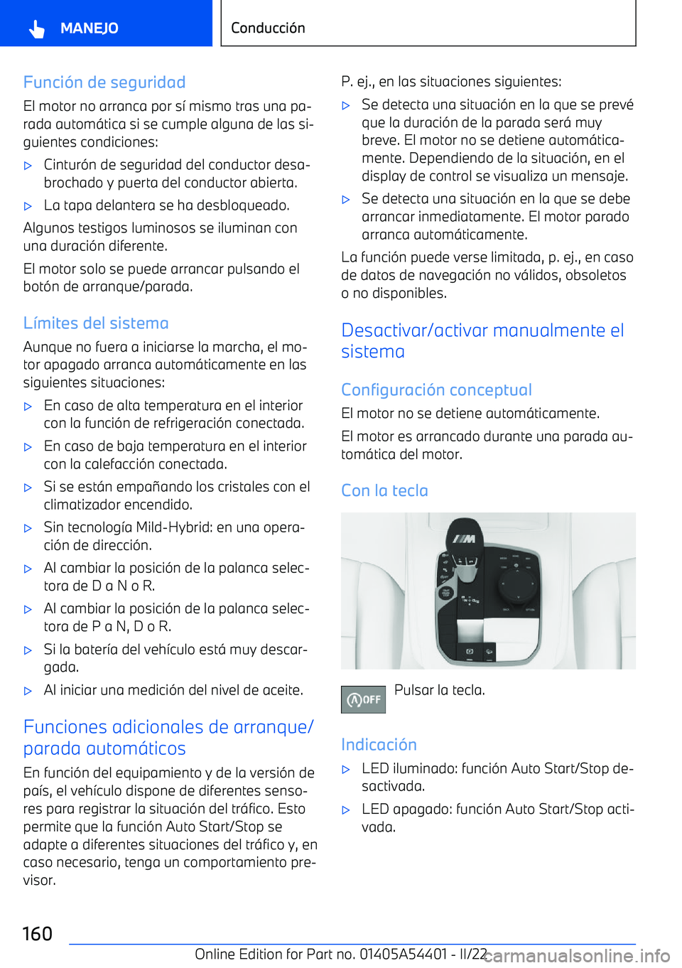 BMW X5 M 2022  Manuales de Empleo (in Spanish) Funci