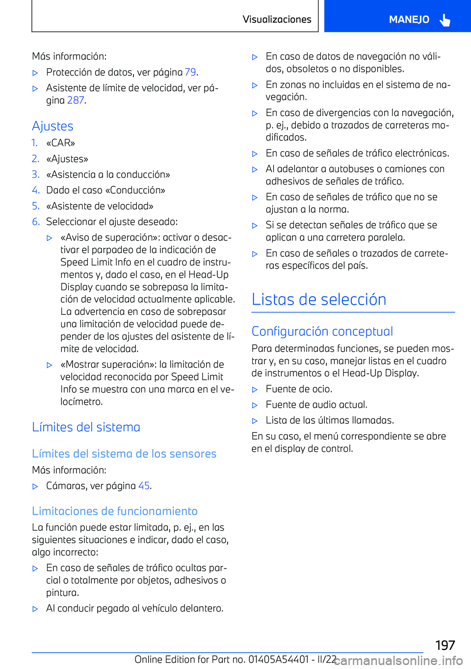 BMW X5 M 2022  Manuales de Empleo (in Spanish) M