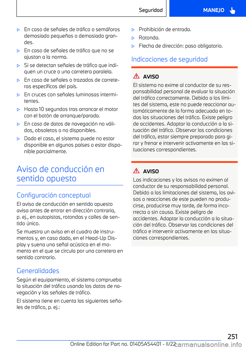BMW X5 M 2022  Manuales de Empleo (in Spanish) 