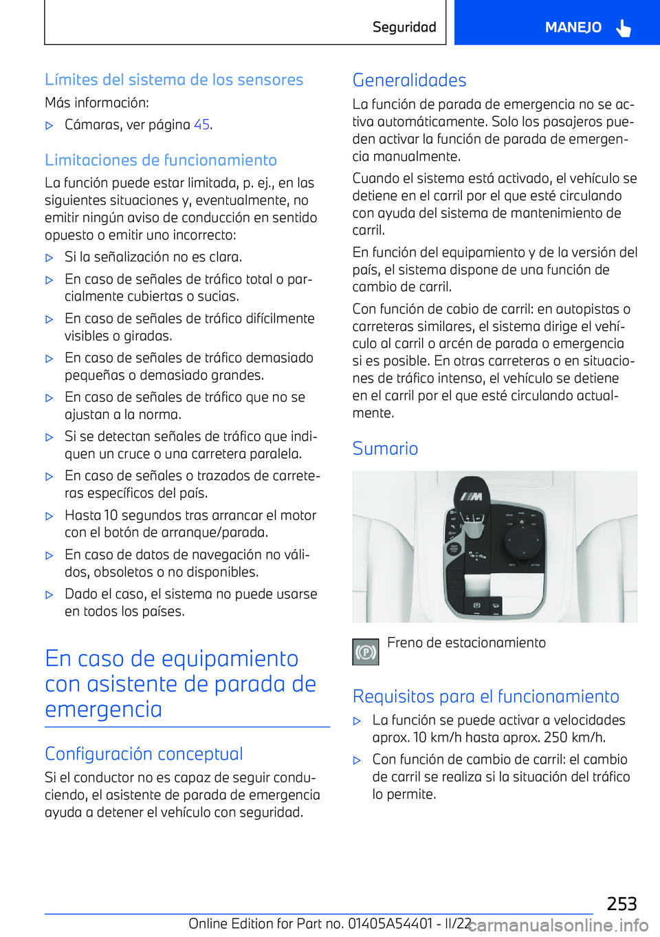 BMW X5 M 2022  Manuales de Empleo (in Spanish) L