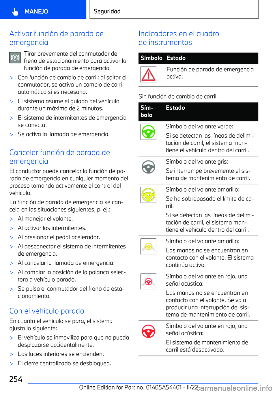 BMW X5 M 2022  Manuales de Empleo (in Spanish) Activar funci