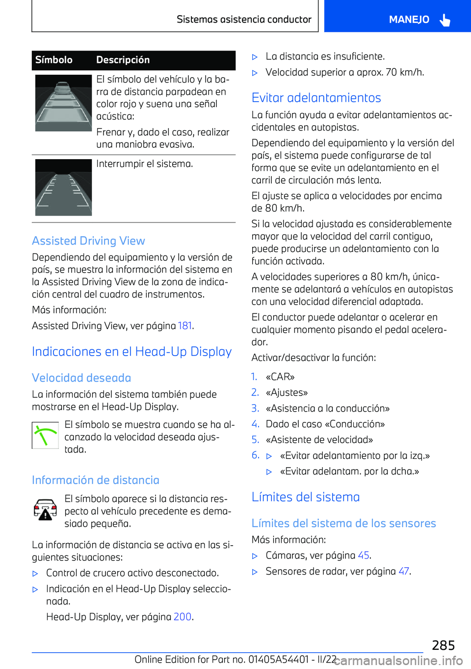 BMW X5 M 2022  Manuales de Empleo (in Spanish) S