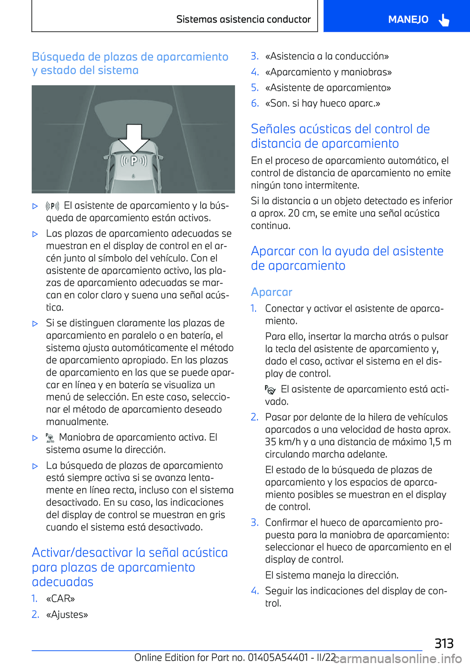 BMW X5 M 2022  Manuales de Empleo (in Spanish) B