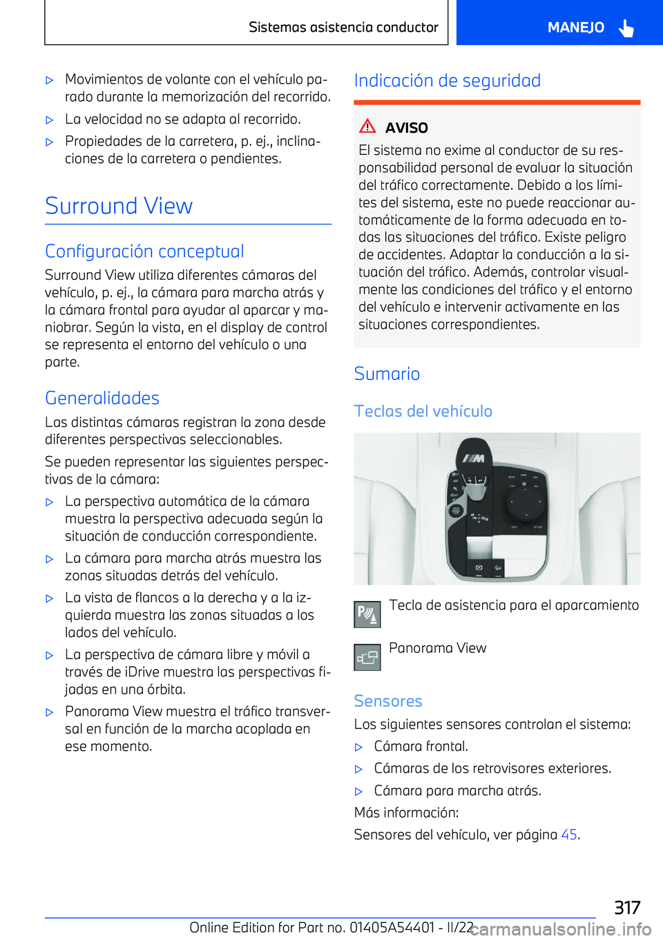 BMW X5 M 2022  Manuales de Empleo (in Spanish) 
