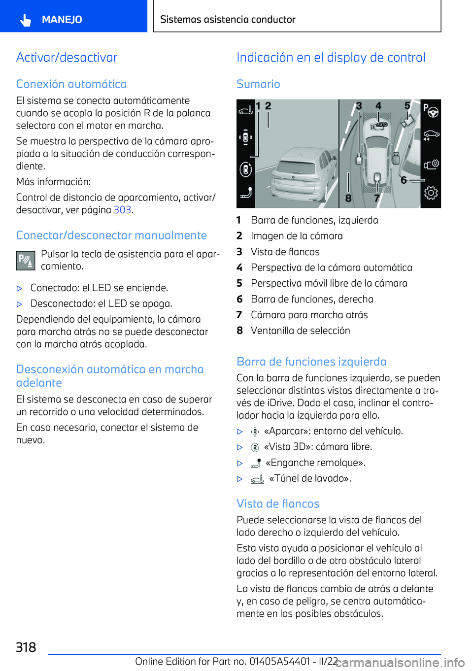 BMW X5 M 2022  Manuales de Empleo (in Spanish) Activar/desactivar
Conexi