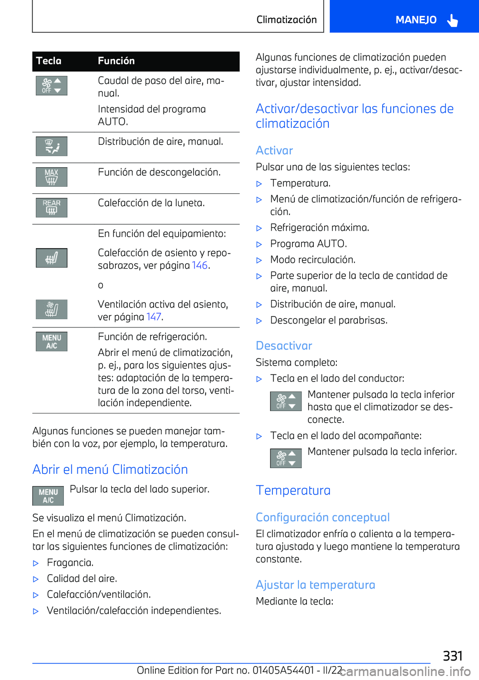 BMW X5 M 2022  Manuales de Empleo (in Spanish) TeclaFunci