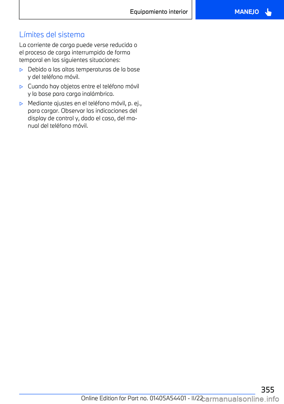 BMW X5 M 2022  Manuales de Empleo (in Spanish) L