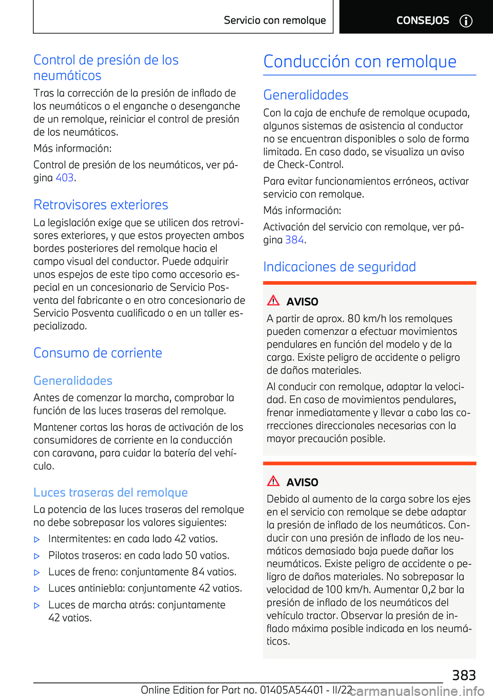 BMW X5 M 2022  Manuales de Empleo (in Spanish) Control de presi