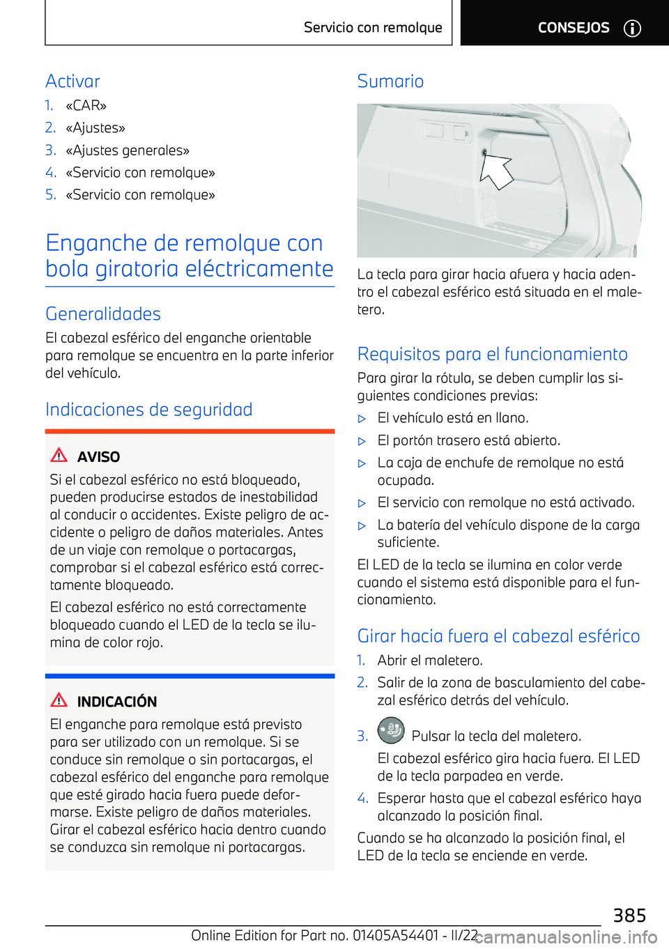 BMW X5 M 2022  Manuales de Empleo (in Spanish) Activar1.