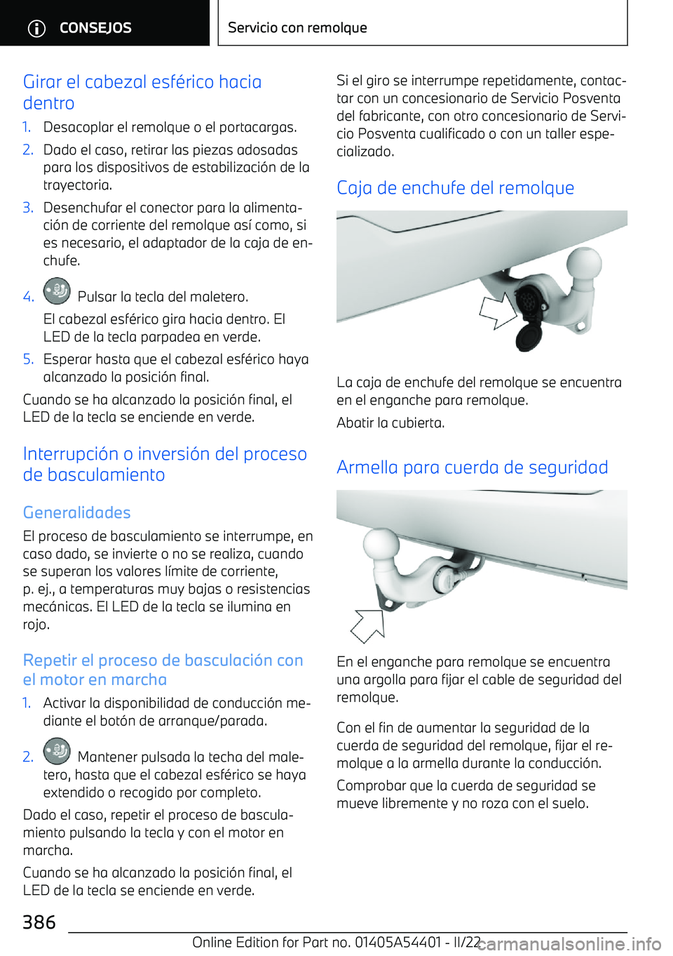 BMW X5 M 2022  Manuales de Empleo (in Spanish) Girar el cabezal esf