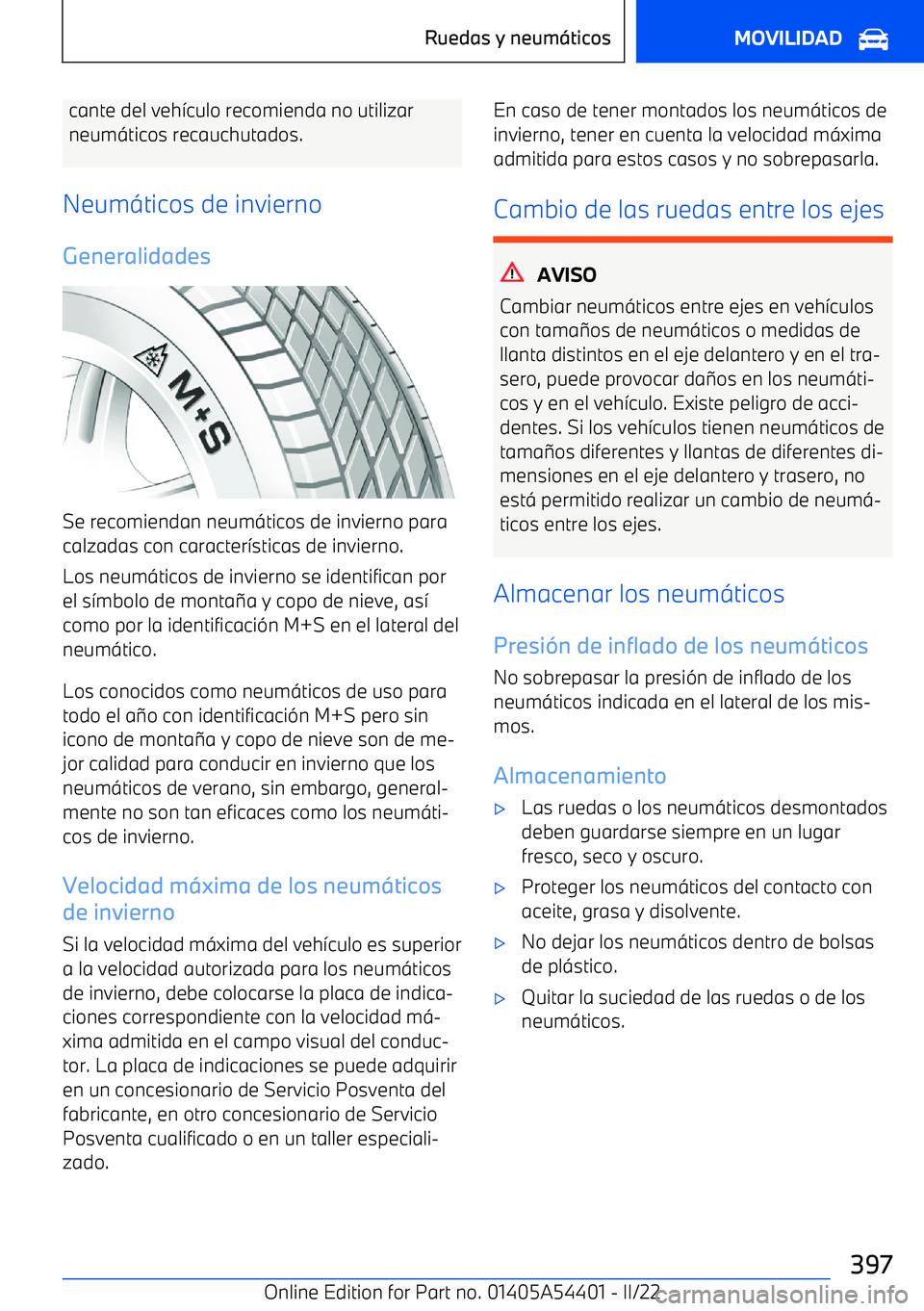 BMW X5 M 2022  Manuales de Empleo (in Spanish) cante del veh
