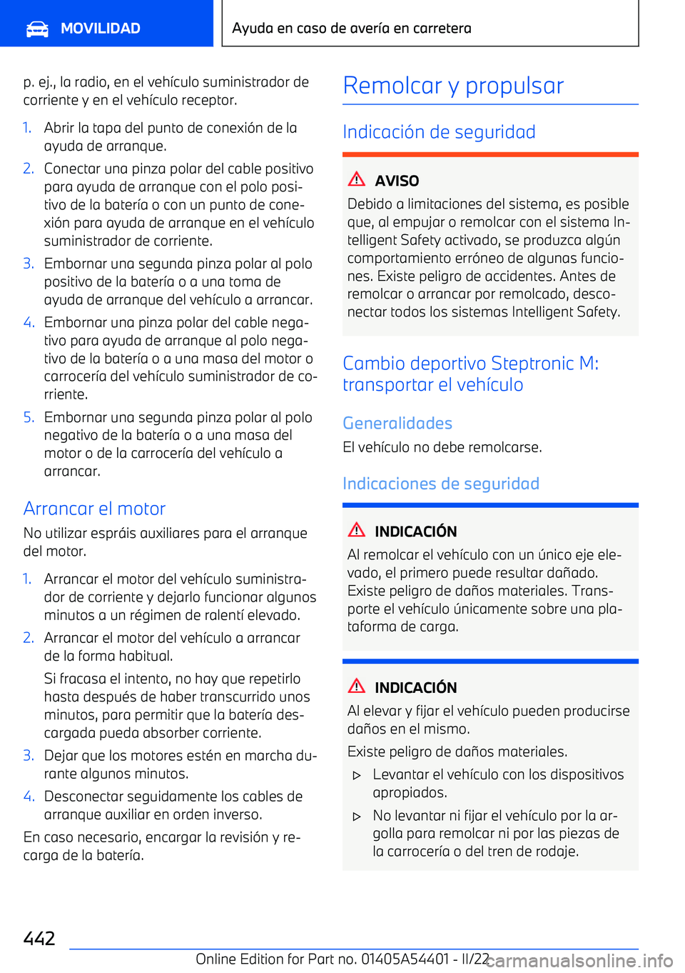 BMW X5 M 2022  Manuales de Empleo (in Spanish) p. ej., la radio, en el veh