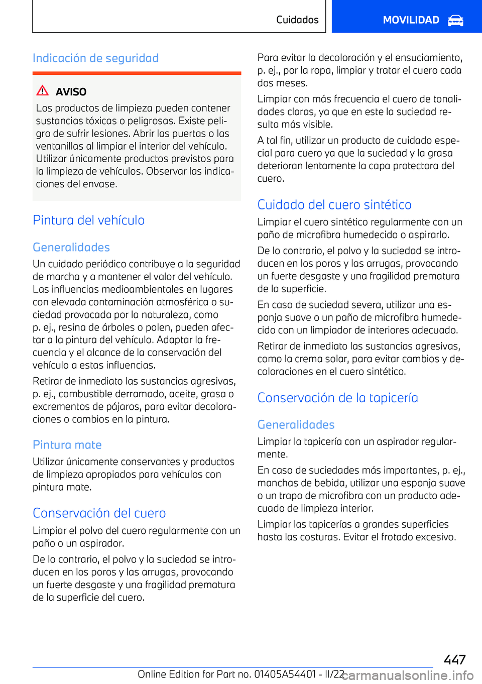 BMW X5 M 2022  Manuales de Empleo (in Spanish) Indicaci