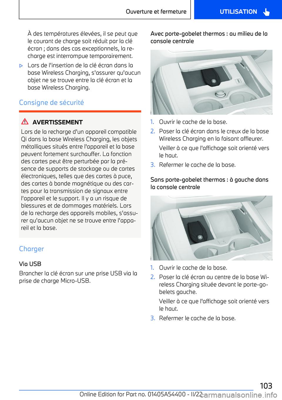 BMW X5 M 2022  Notices Demploi (in French) 