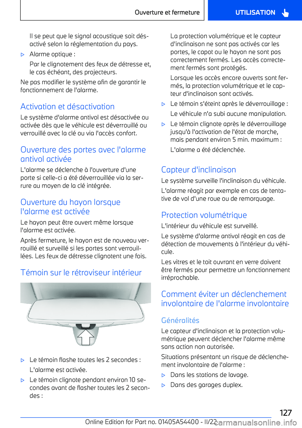 BMW X5 M 2022  Notices Demploi (in French) Il se peut que le signal acoustique soit dés