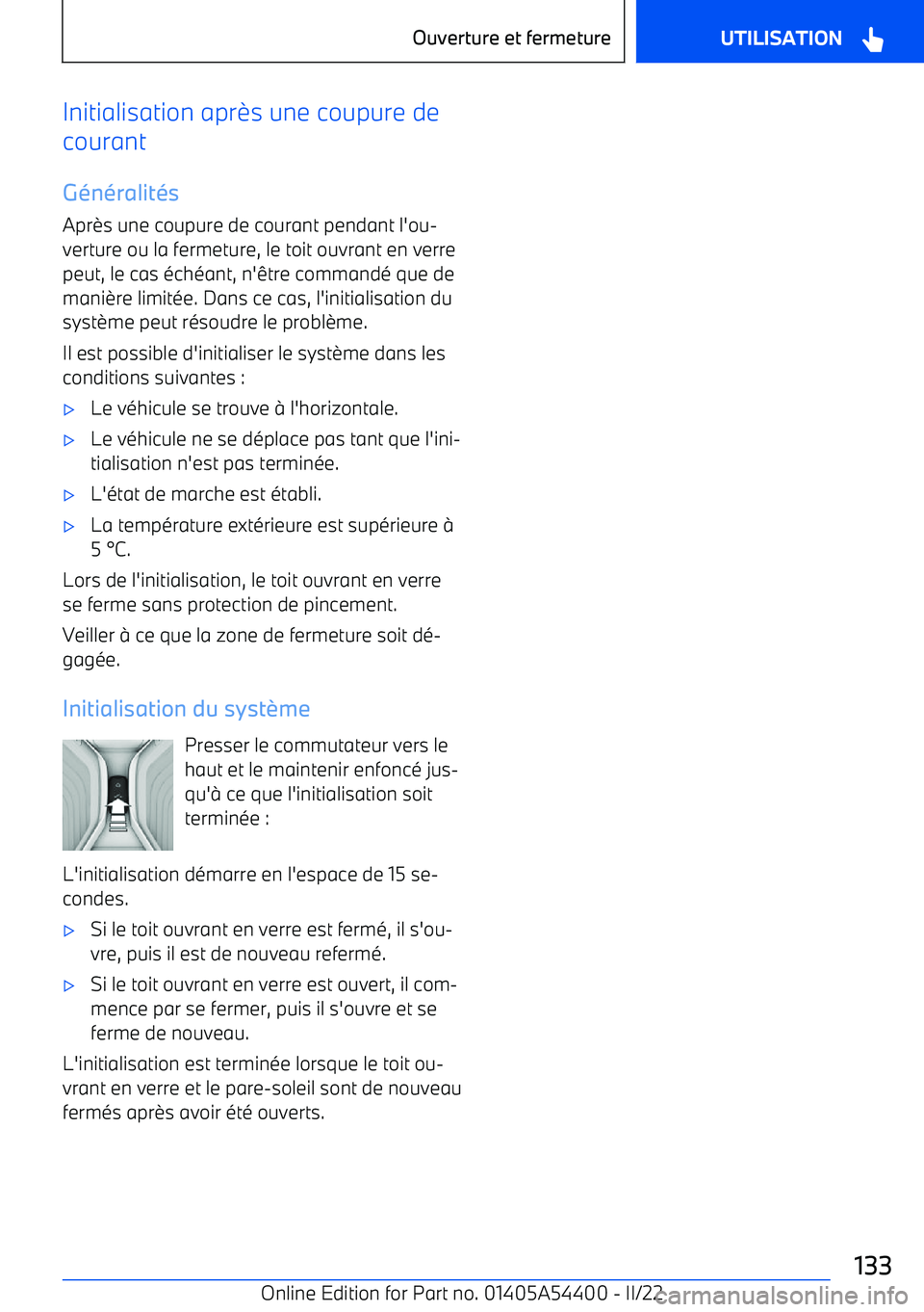 BMW X5 M 2022  Notices Demploi (in French) Initialisation apr