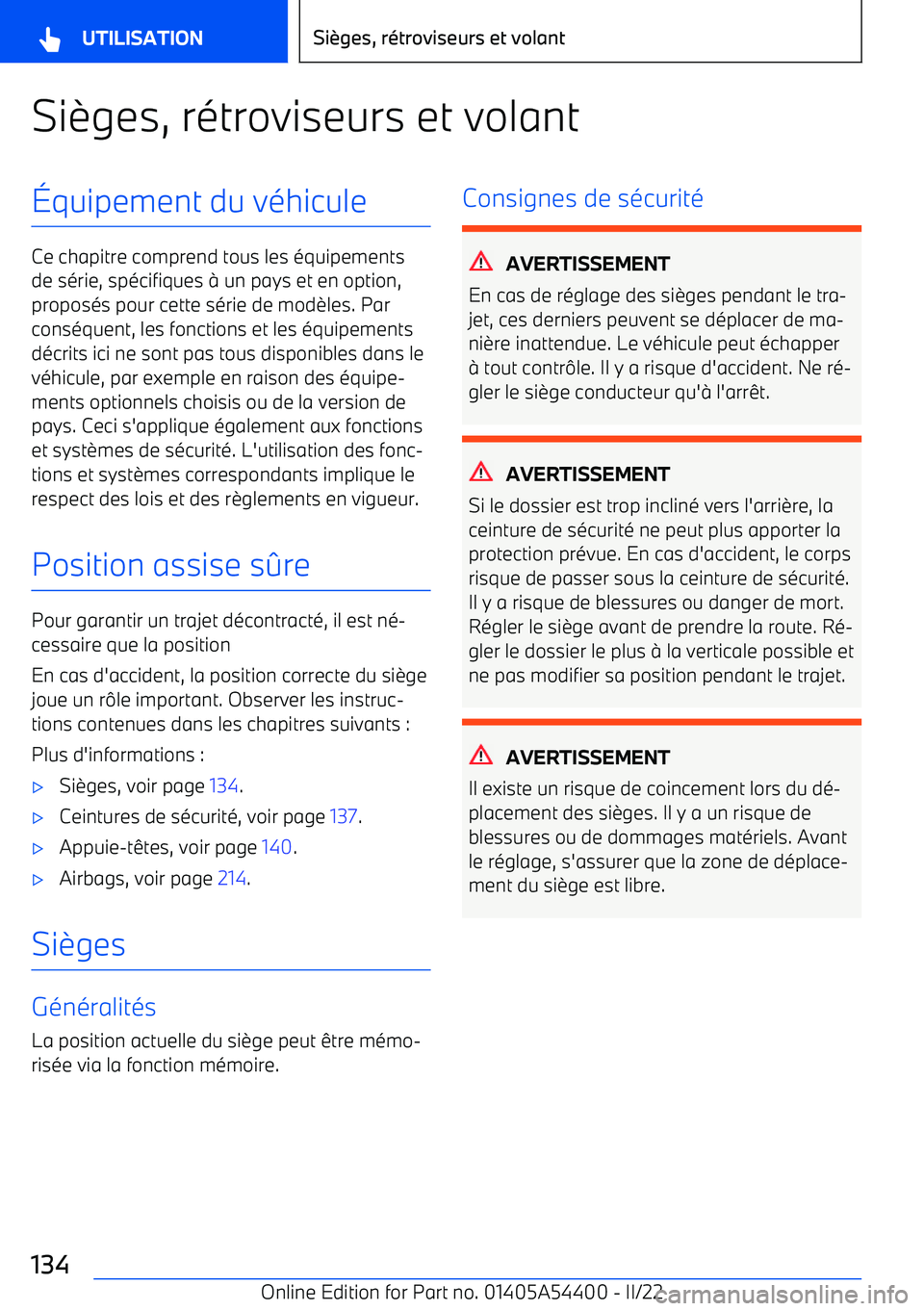 BMW X5 M 2022  Notices Demploi (in French) Si