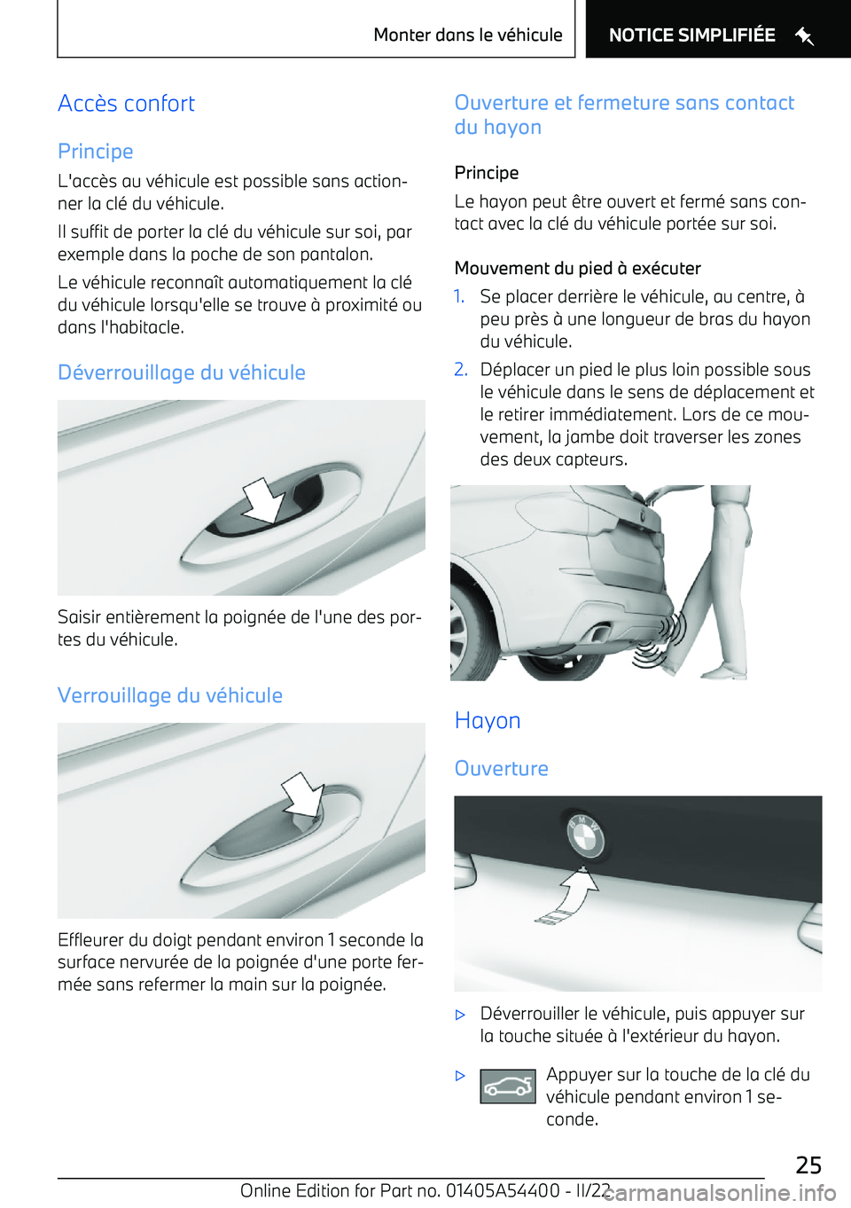 BMW X5 M 2022  Notices Demploi (in French) Acc